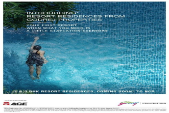 Introducing resort residences grom Godrej Properties, Noida